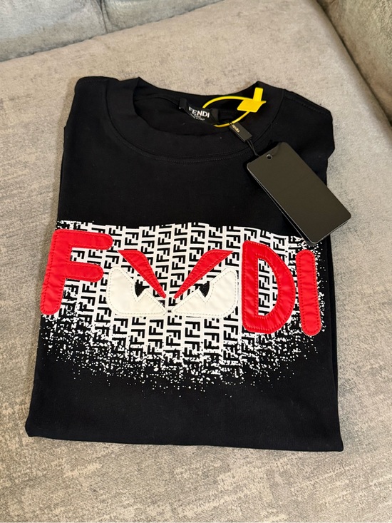 Farideh Other - Black Short-Sleeve Tee with Red Logo Graphic